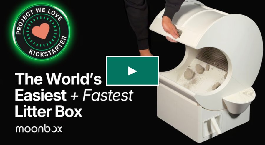 The World's Easiest + Fastest Litter Box - view our Kickstarter campaign