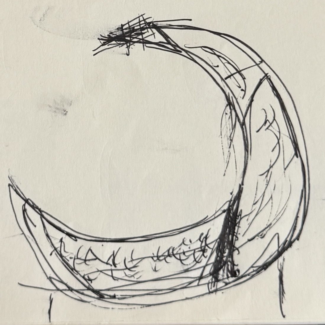 Ana's original hand-drawn sketch of the Moonbox concept